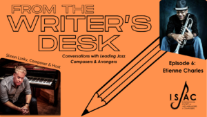 writer's desk with etienne charles